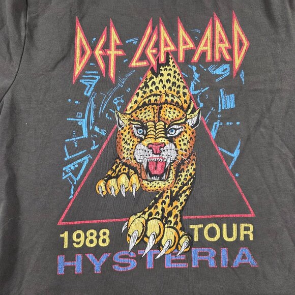 Def Leppard Hysteria 1988 Tour Shirt Cotton On Mens Medium Black Short Sleeve - Picture 3 of 9